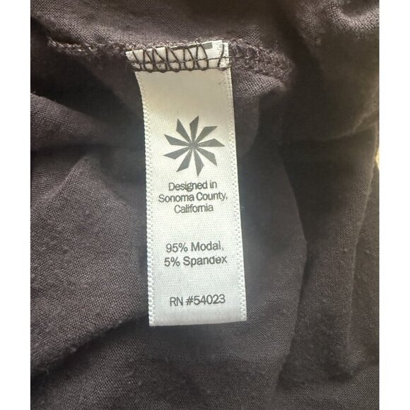 Athleta Women's Tunic Top Shirt Purple Crew Neck Long Sleeve Slit Sides Modal L - Picture 4 of 9